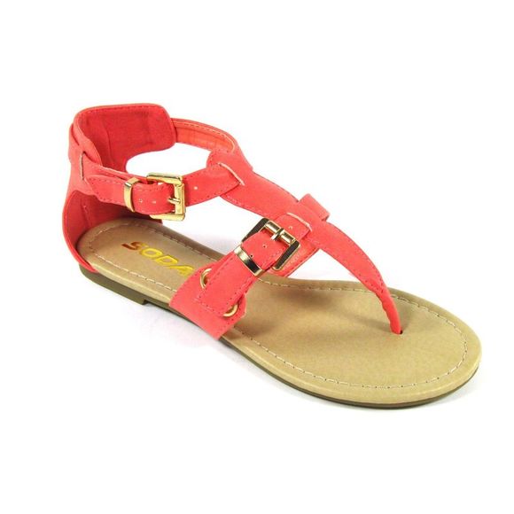 Soda Carpen Salmon Womens sandals 6 NEW - Picture 1 of 3